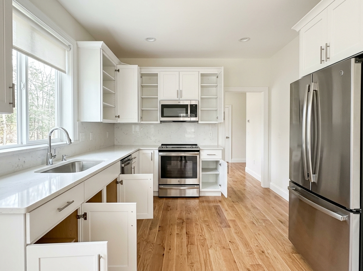 Move in and move out spotless kitchen cabinet cleaning